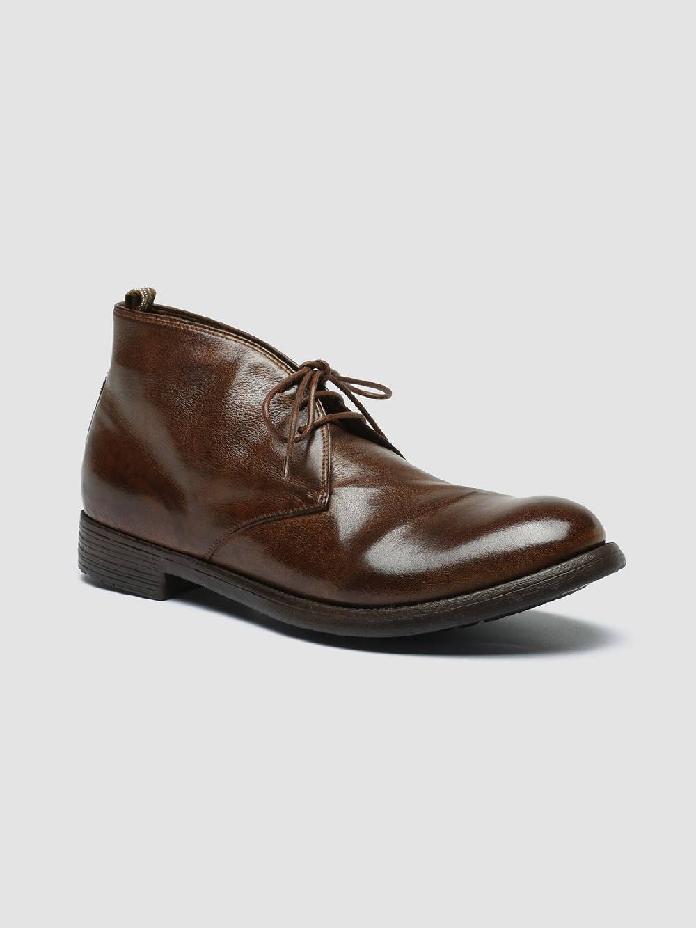 Officine Creative HIVE 050 Stivali Chukka in Pelle Marrone Cyber Monday