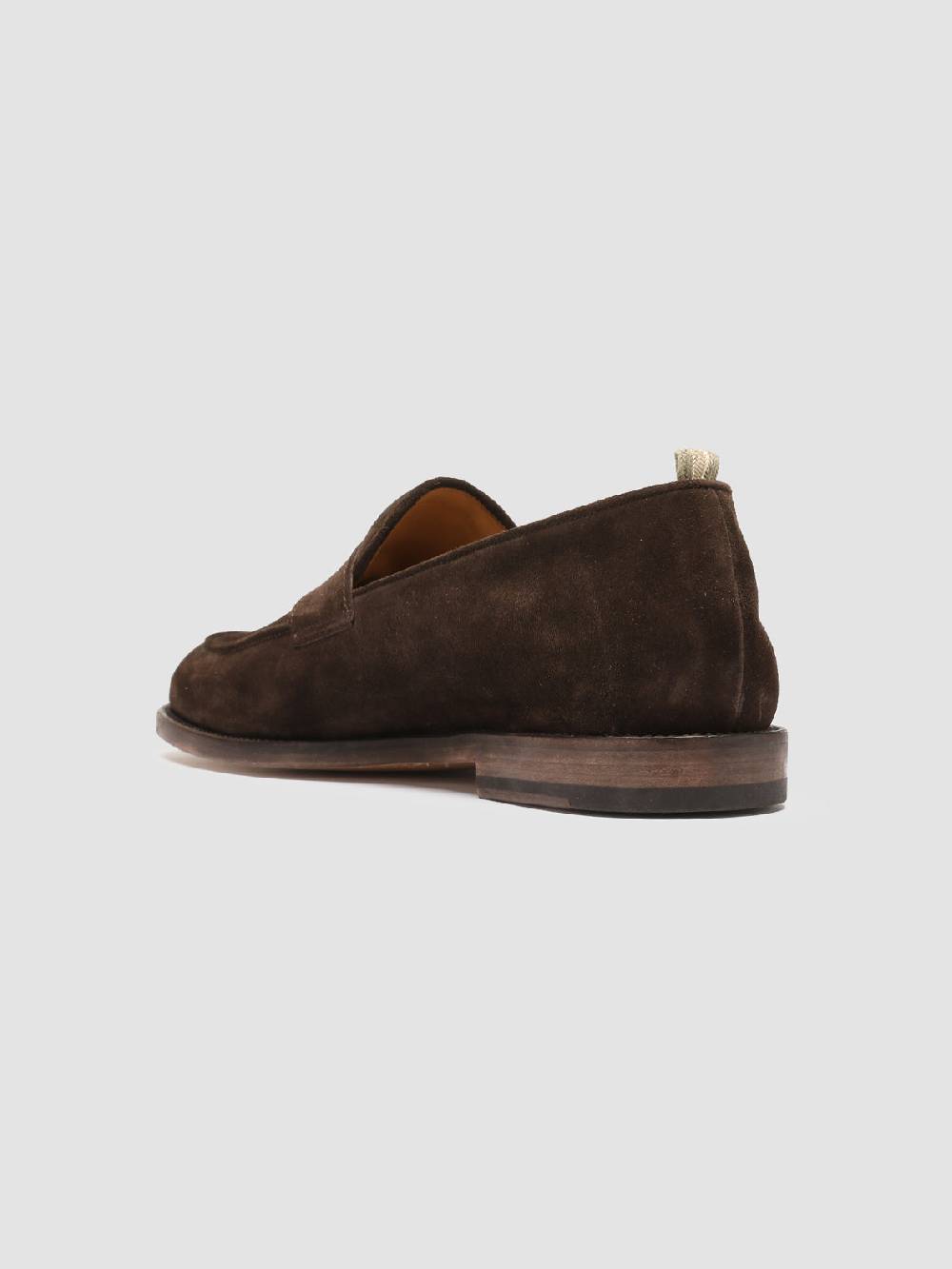 Officine Creative OPERA 001 Mocassini Penny Loafer in Pelle Scamosciata Marrone Vendita calda