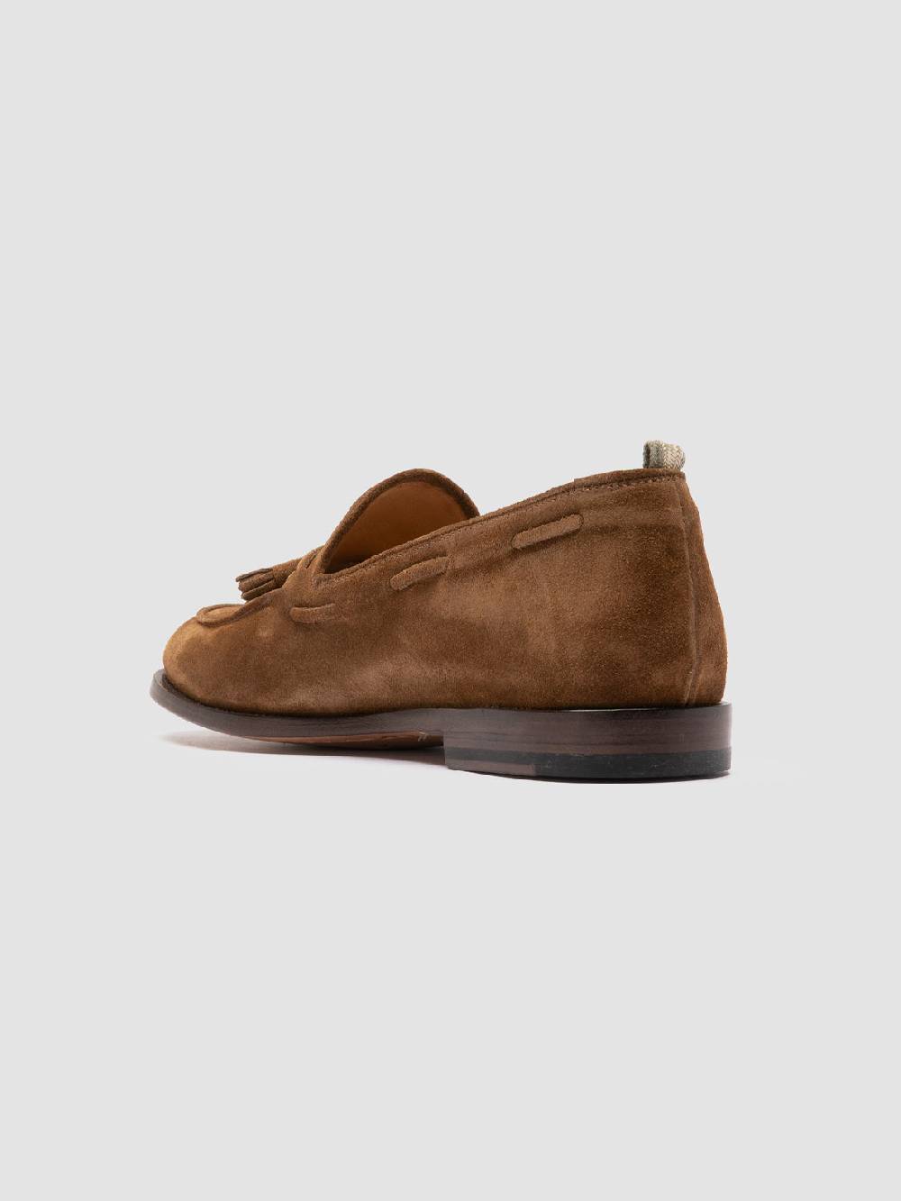 Officine Creative OPERA 002 Mocassini con Nappine in Camoscio Marrone Latest fashion