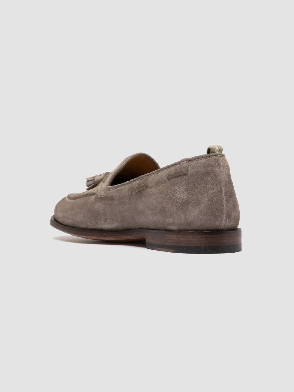 Officine Creative OPERA 002 Mocassini con Nappine in Camoscio Tortora Online Outlet