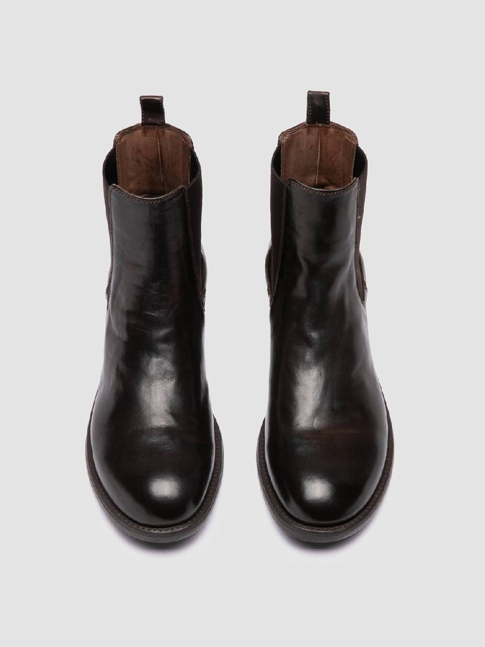 Officine Creative SARGEANT 006 Stivaletti Chelsea in Pelle Marrone Bestseller
