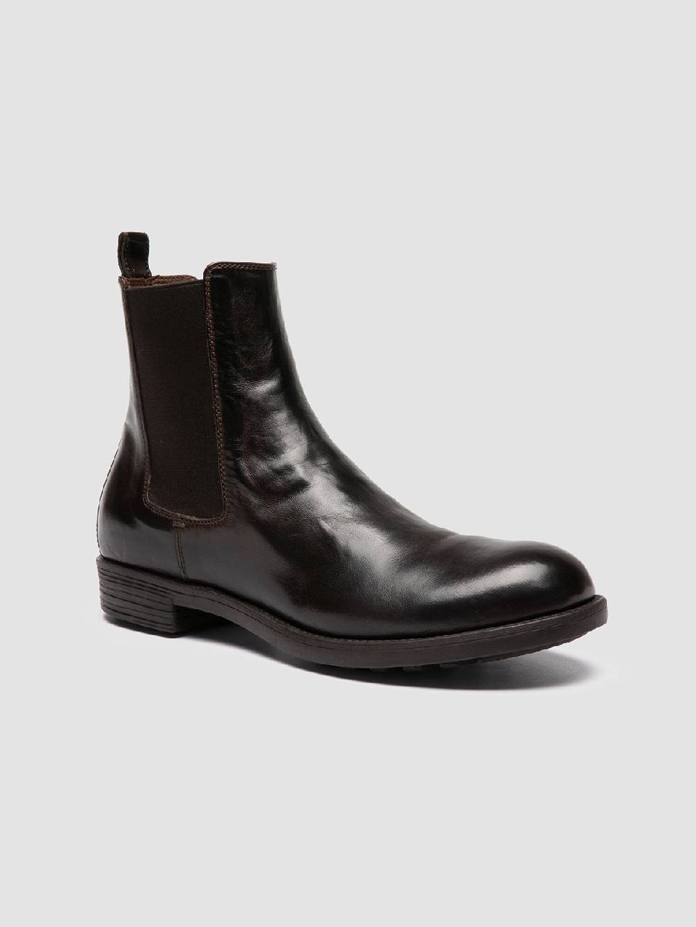 Officine Creative SARGEANT 006 Stivaletti Chelsea in Pelle Marrone Bestseller