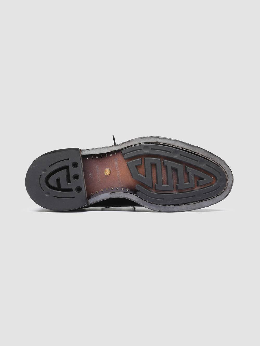 Officine Creative TEMPLE 003 Derby in Pelle Nera Offerte stagionali