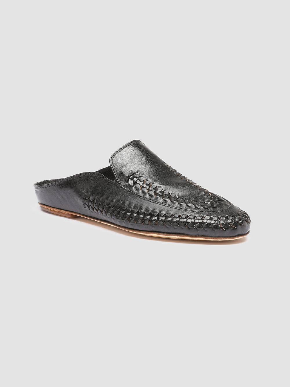 Officine Creative BESSIE 008 Sabot in Pelle Nera Comprane uno, ottenene uno gratis
