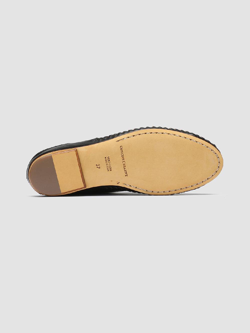 Officine Creative BESSIE 008 Sabot in Pelle Nera Comprane uno, ottenene uno gratis