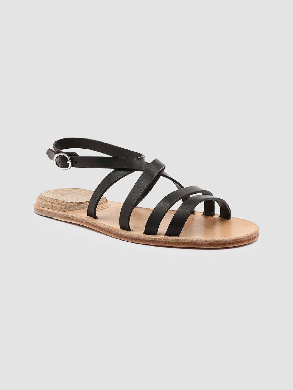 Officine Creative CONTRAIRE 004 Sandali in Nappa Nera Enormi risparmi