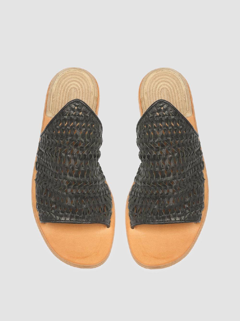 Officine Creative CONTRAIRE 008 Sandali in Pelle Nera Prezzo basso
