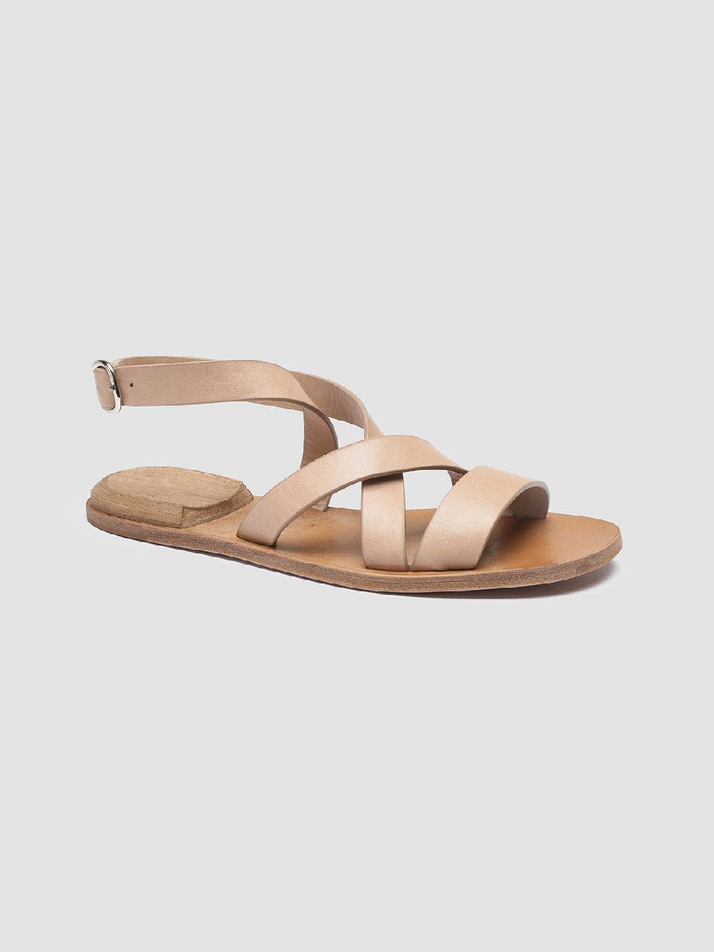 Officine Creative CONTRAIRE 104 Sandali in Nappa Tortora Super Saving Price