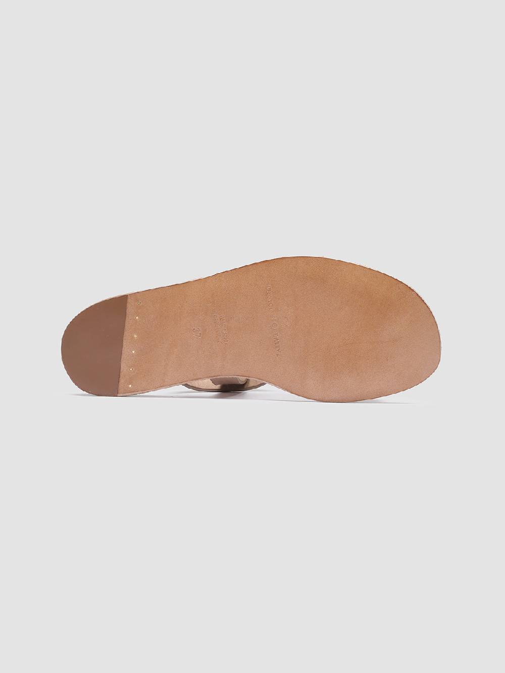 Officine Creative CONTRAIRE 104 Sandali in Nappa Tortora Super Saving Price