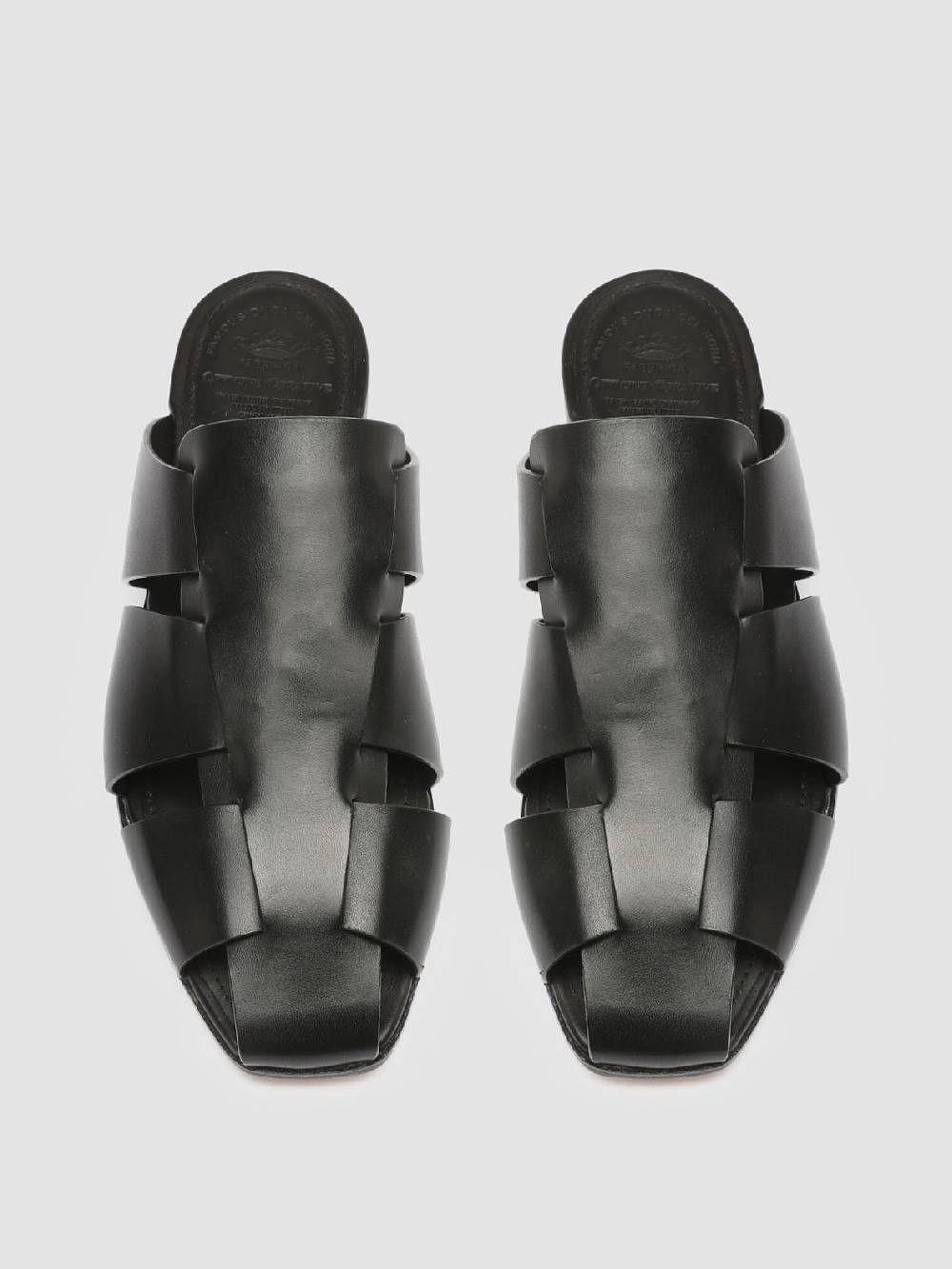 Officine Creative CUBA 001 Sabot in Pelle Nera Offerta settimanale