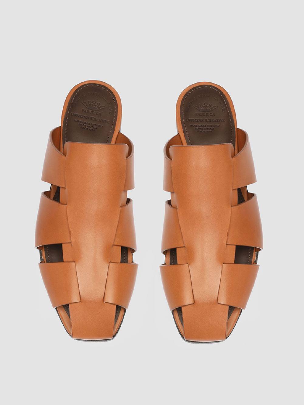 Officine Creative CUBA 001 Sabot in Pelle Rossa Ritorno libero
