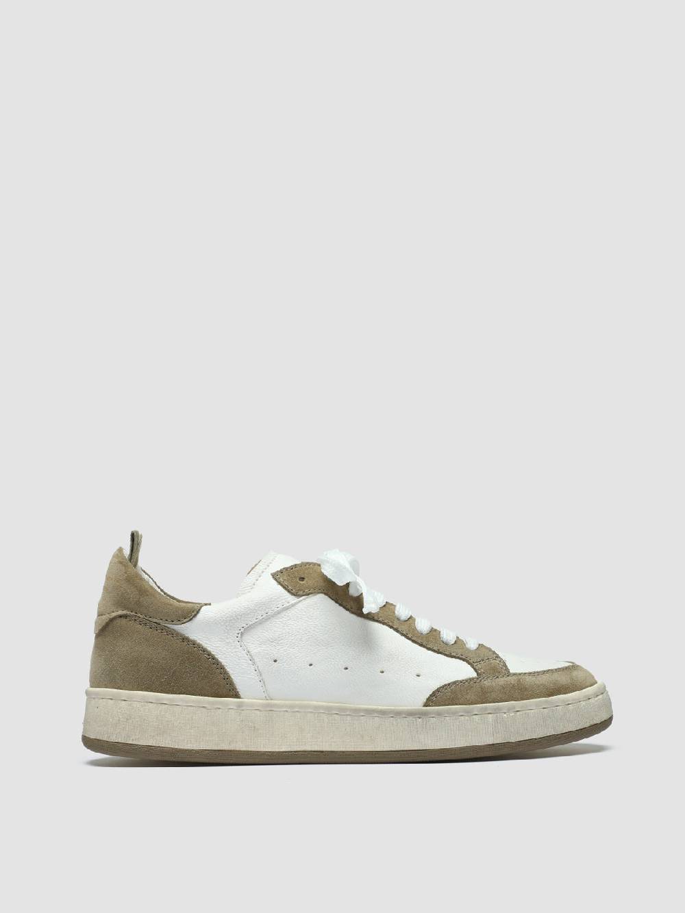 Officine Creative MAGIC 101 Sneakers in Pelle e Camoscio Bianco
