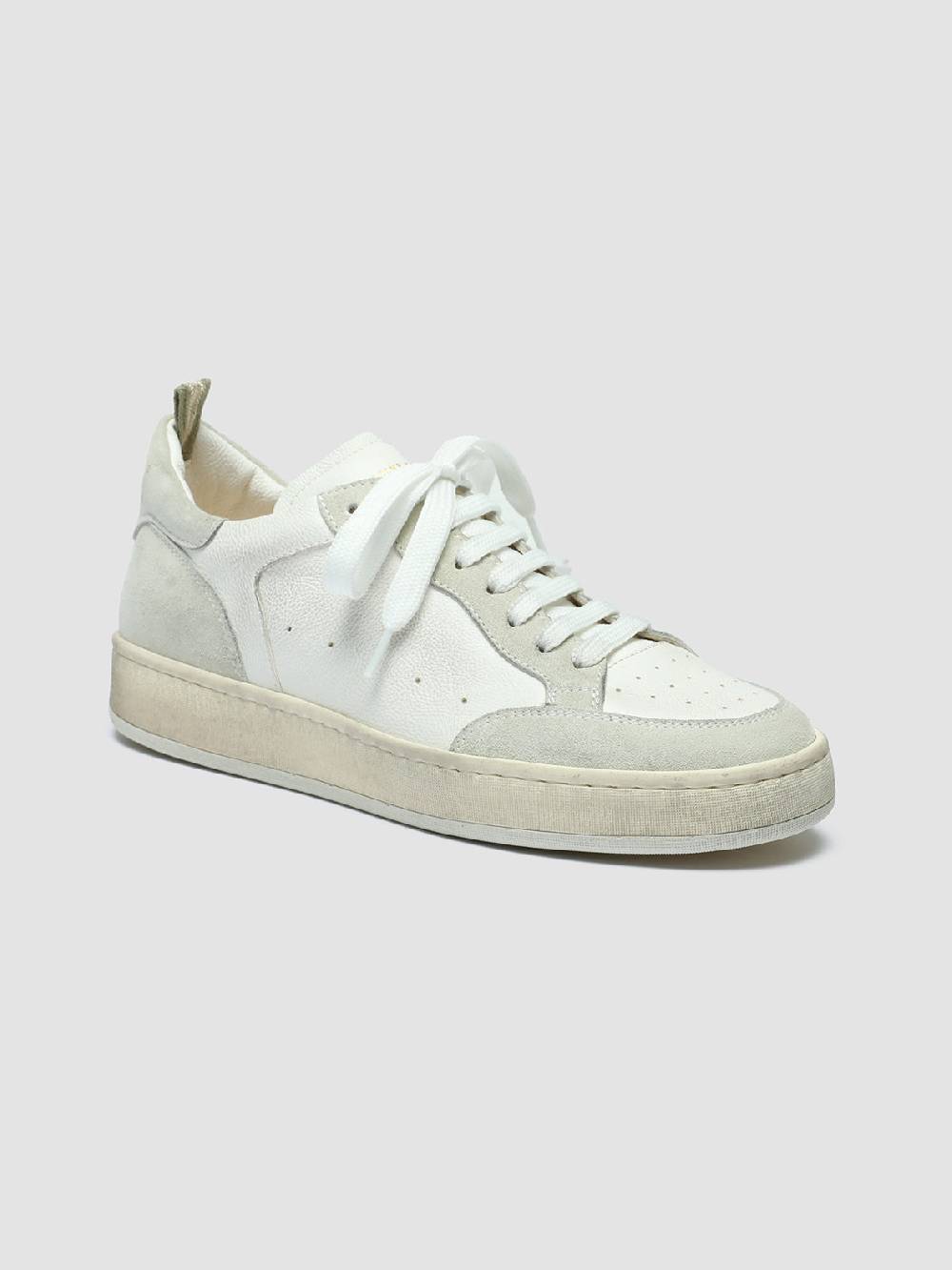 Officine Creative MAGIC 101 Sneakers in Pelle e Camoscio Bianco Latest stili
