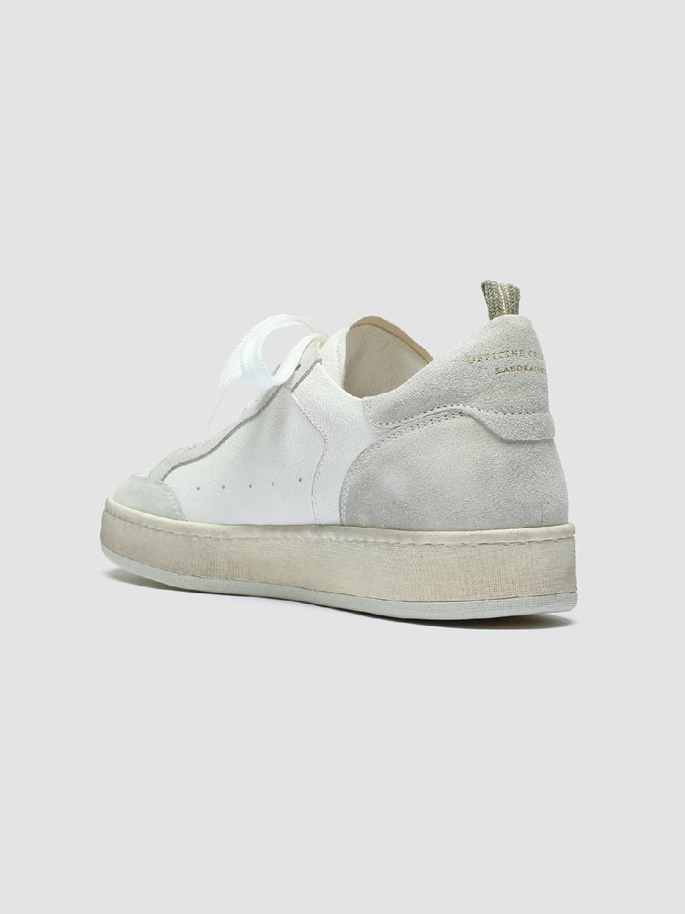 Officine Creative MAGIC 101 Sneakers in Pelle e Camoscio Bianco Latest stili