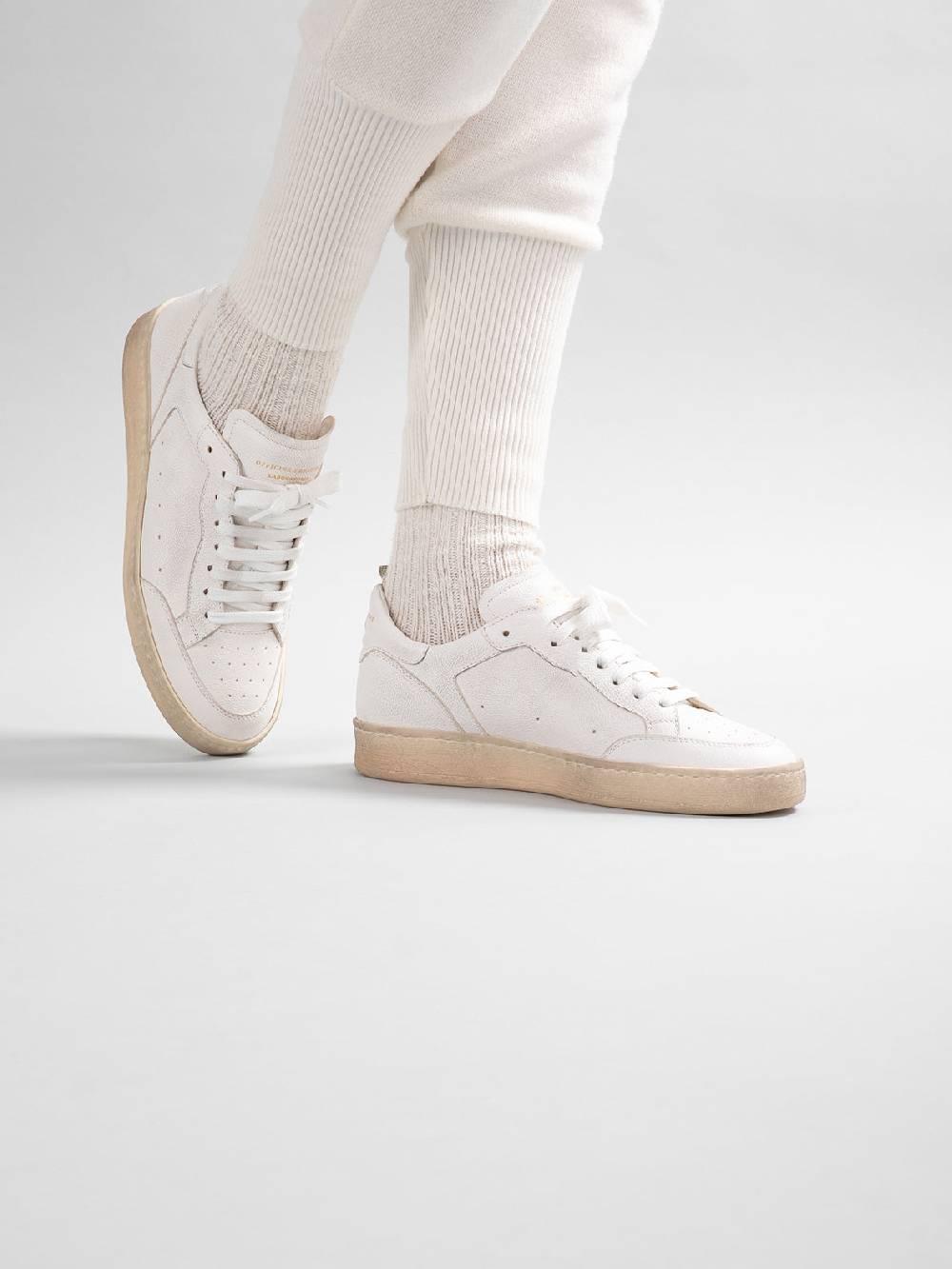 Officine Creative MAGIC 101 Sneakers in Pelle Bianca Ultimo giorno