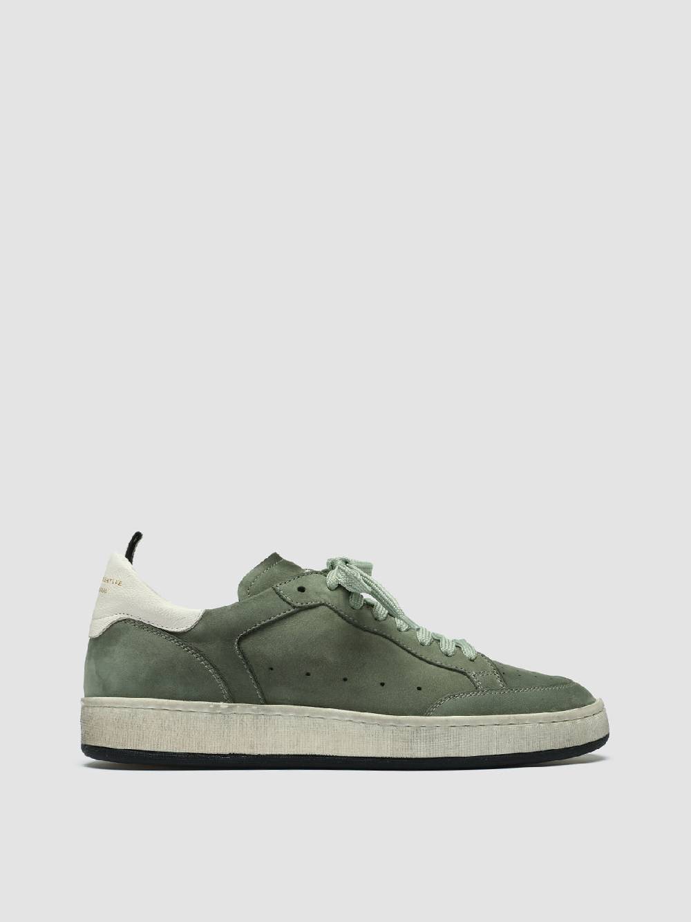 Officine Creative MAGIC 102 Sneakers in Pelle e Camoscio Verde Fino al 60% di sconto