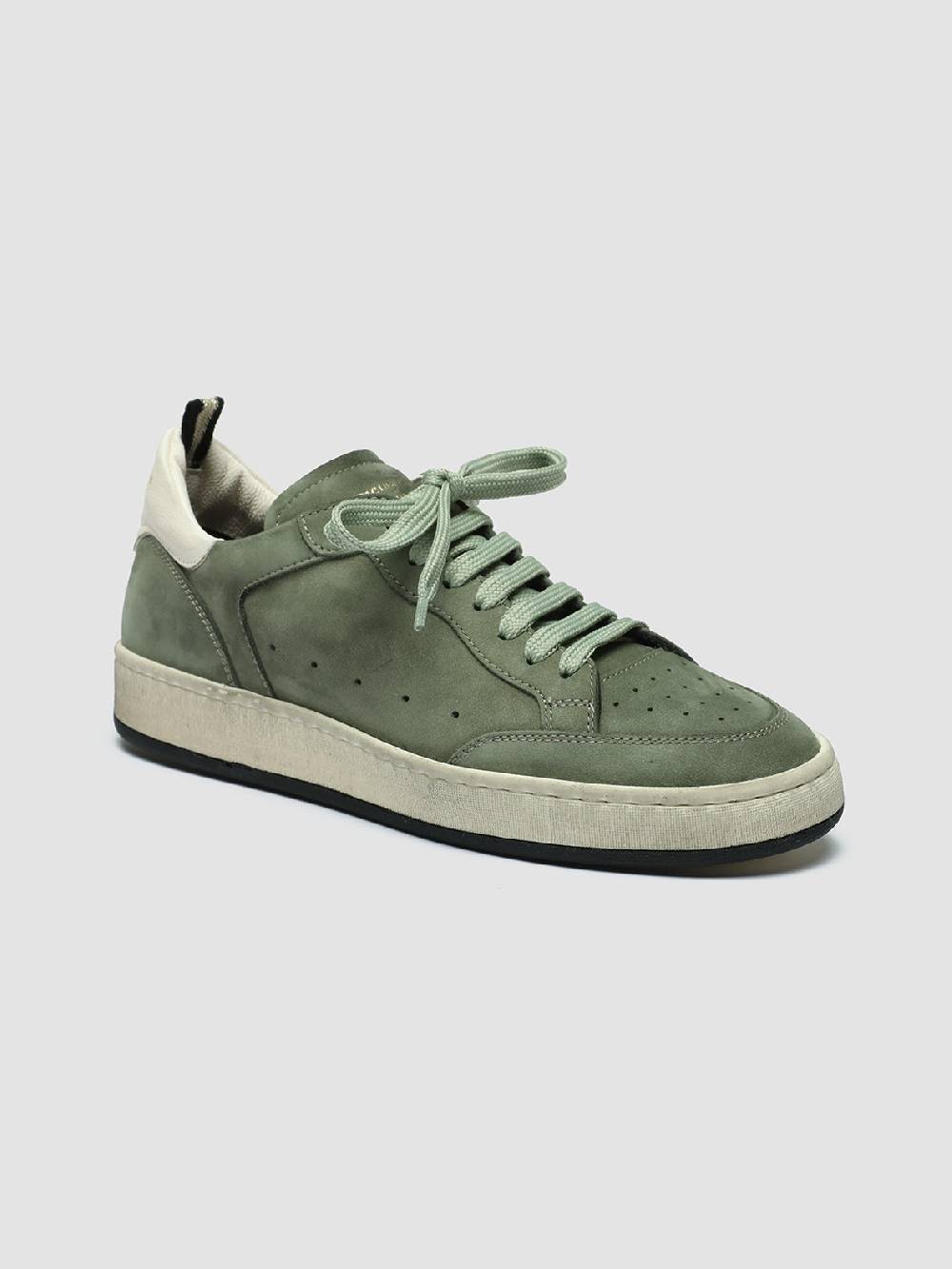 Officine Creative MAGIC 102 Sneakers in Pelle e Camoscio Verde Fino al 60% di sconto
