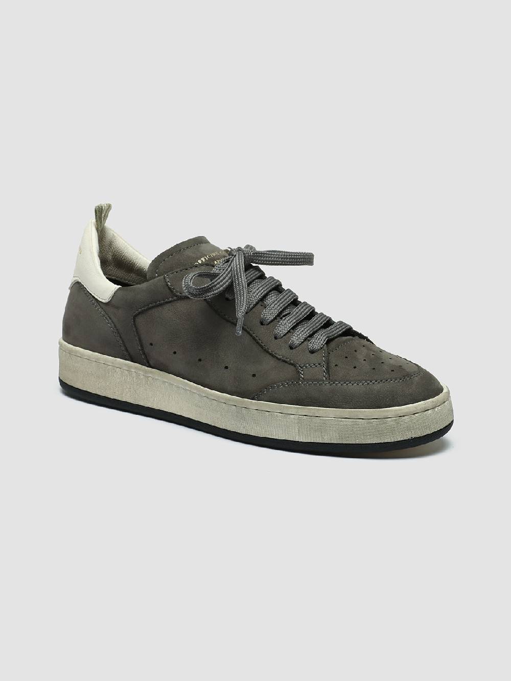 Officine Creative MAGIC 102 Sneakers in Pelle e Camoscio Grigio Fino al 65% di sconto