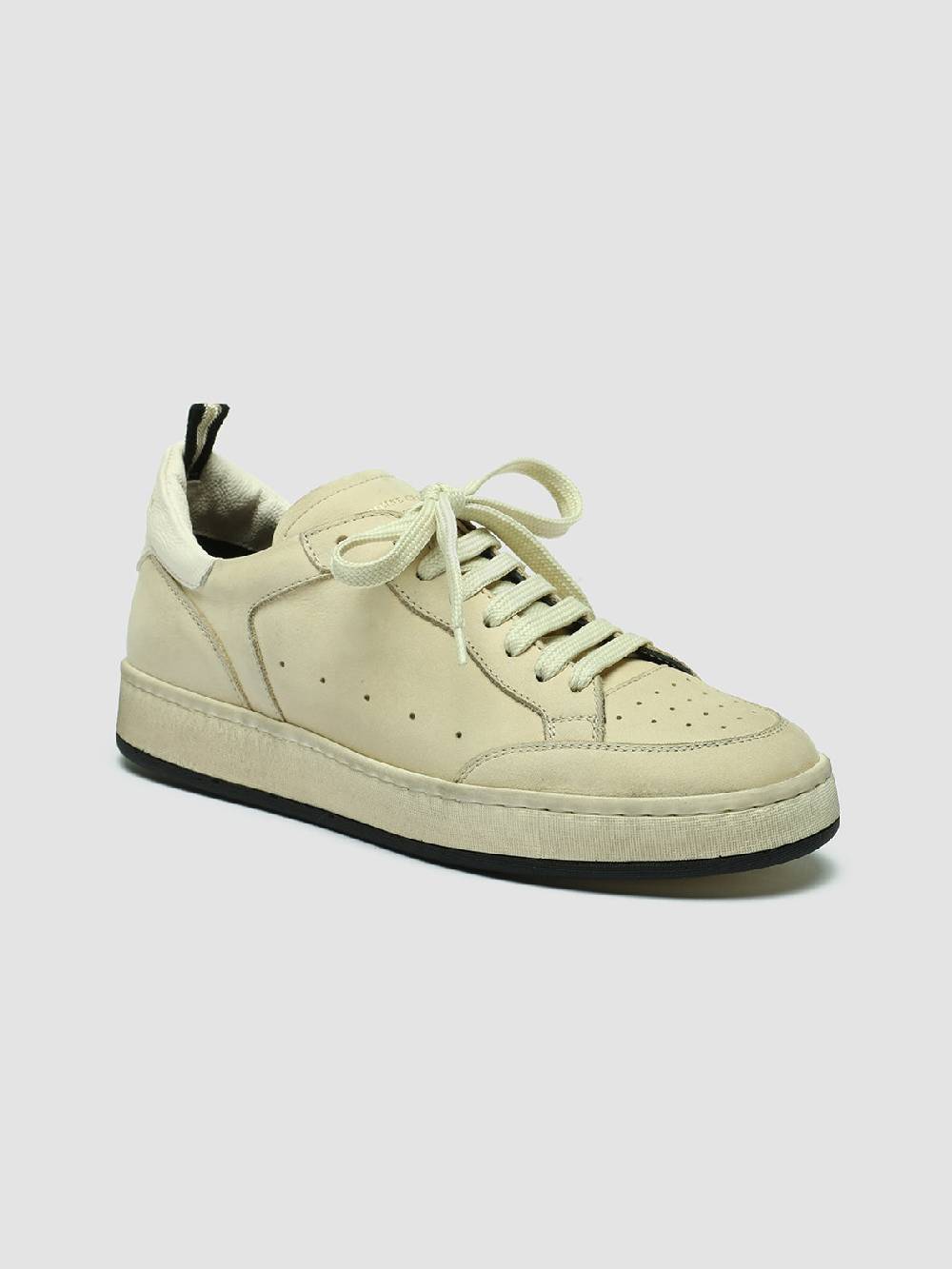 Officine Creative MAGIC 102 Sneakers in Camoscio e Pelle Beige Only for today
