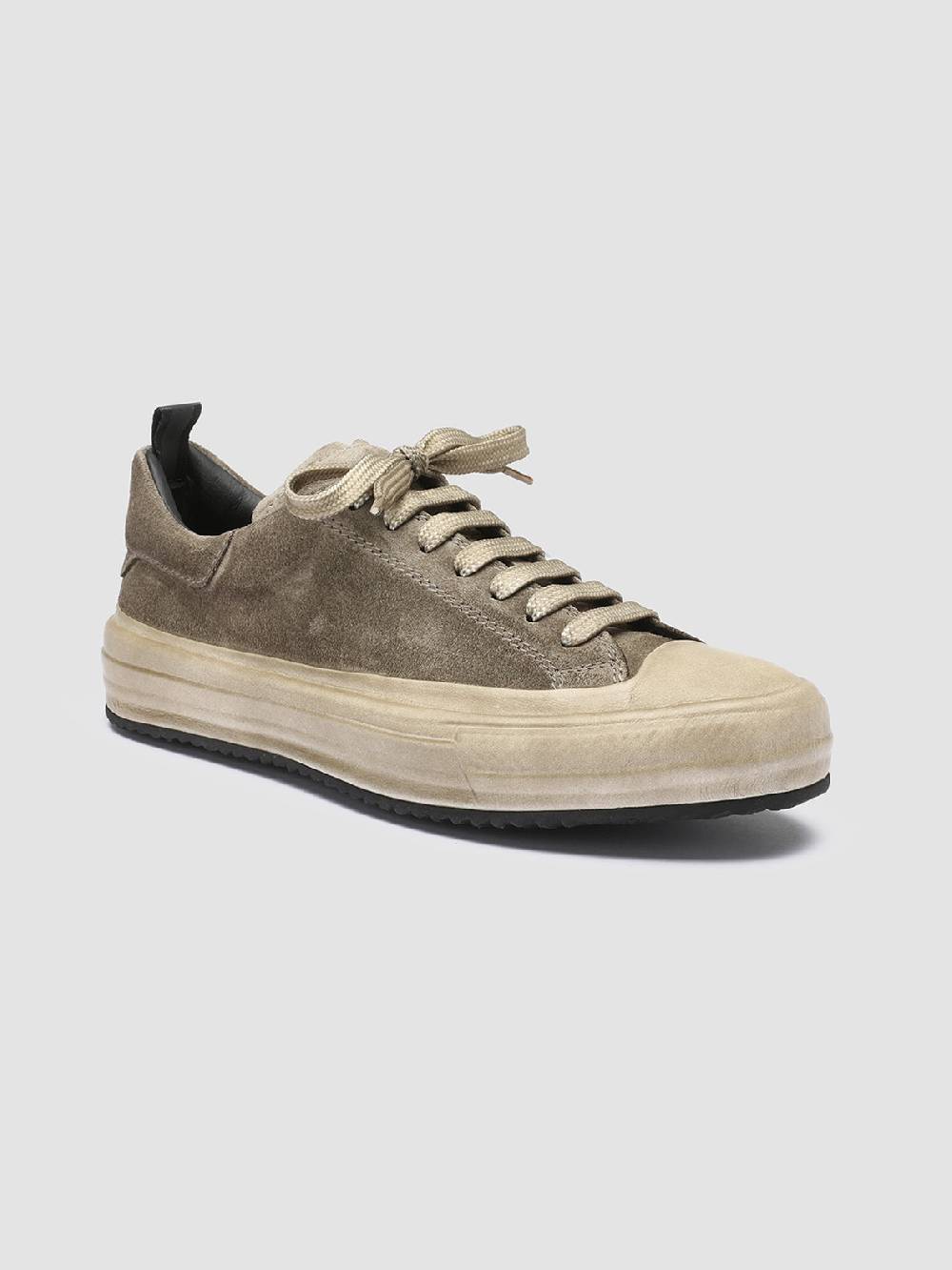 Officine Creative MES 105 Sneakers in Pelle Scamosciata Verde Sostegno trimestrale