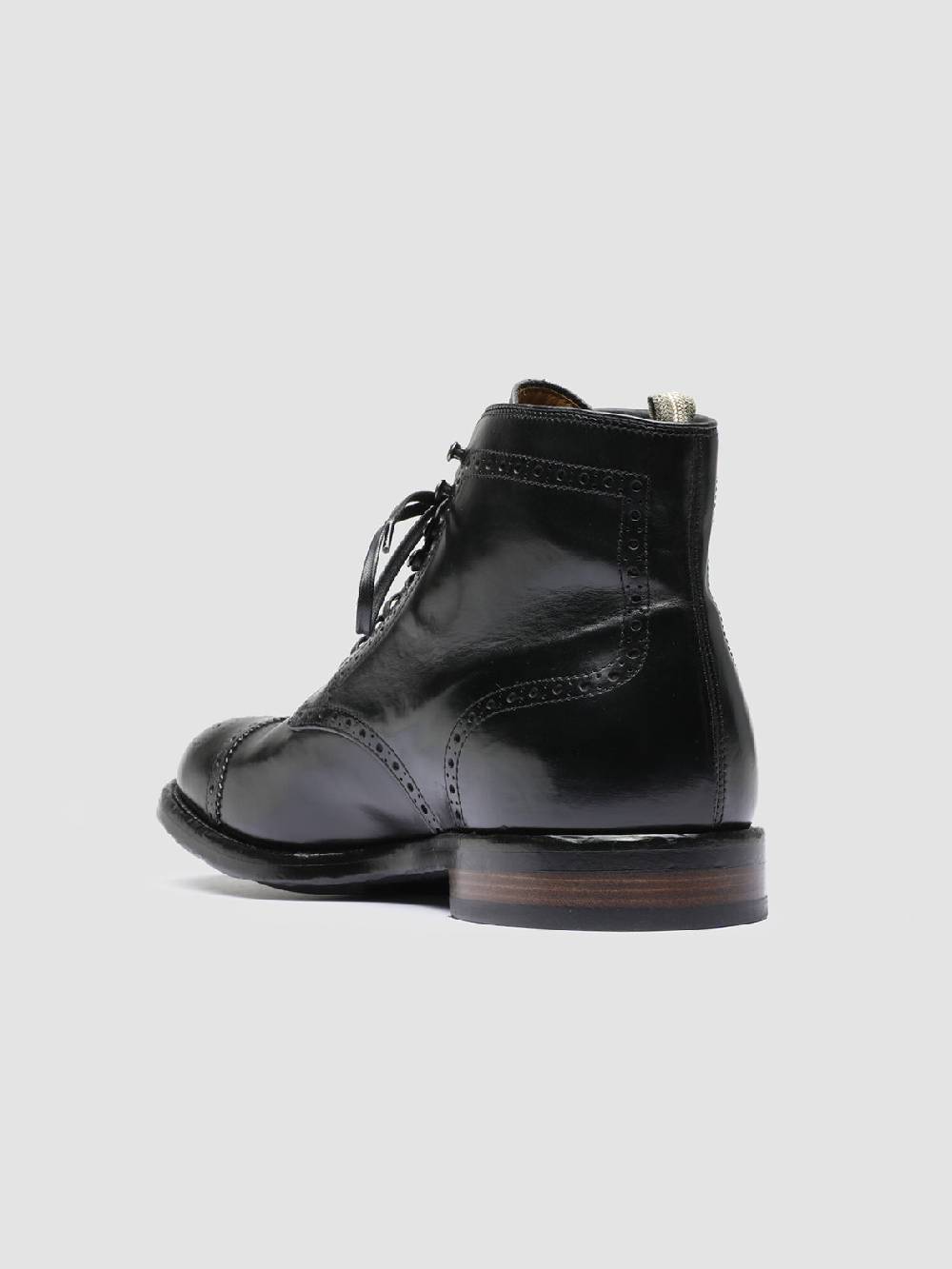Officine Creative TEMPLE 004 Stivaletti in Pelle Nera Discount Store per i nuovi prodotti