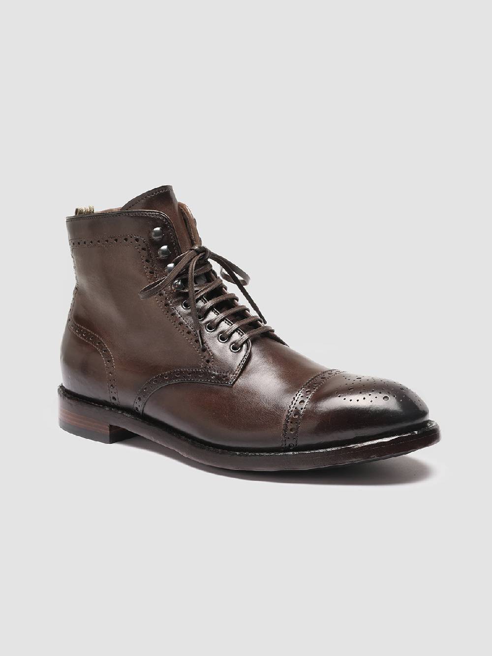 Officine Creative TEMPLE 004 Stivaletti in Pelle Marrone Solo un giorno rimasto