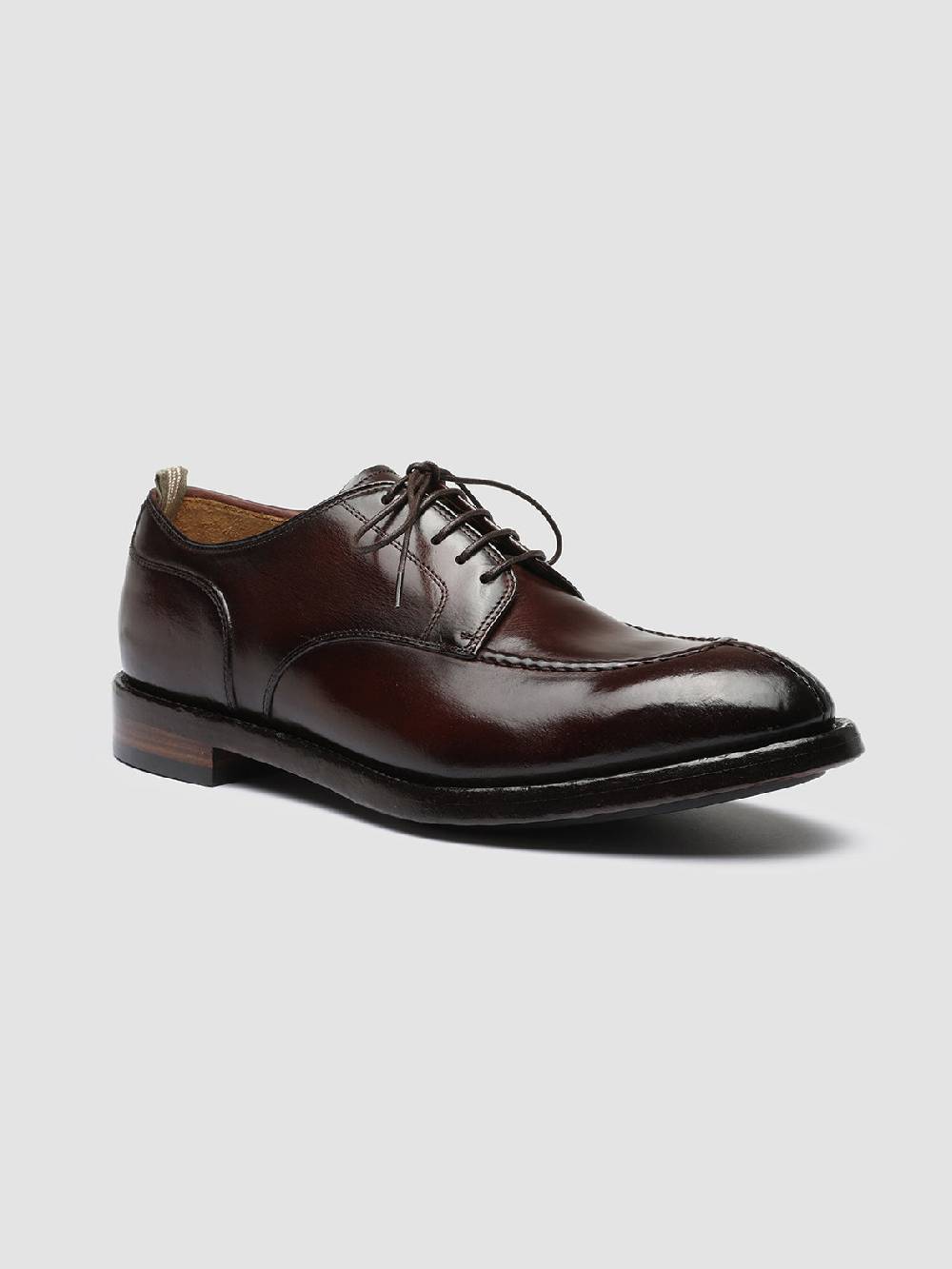 Officine Creative TEMPLE 005 Derby in Pelle Bordeaux Super sconto