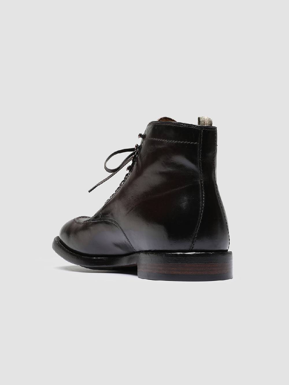 Officine Creative TEMPLE 006 Stivaletti in Pelle Marrone Enormi sconti