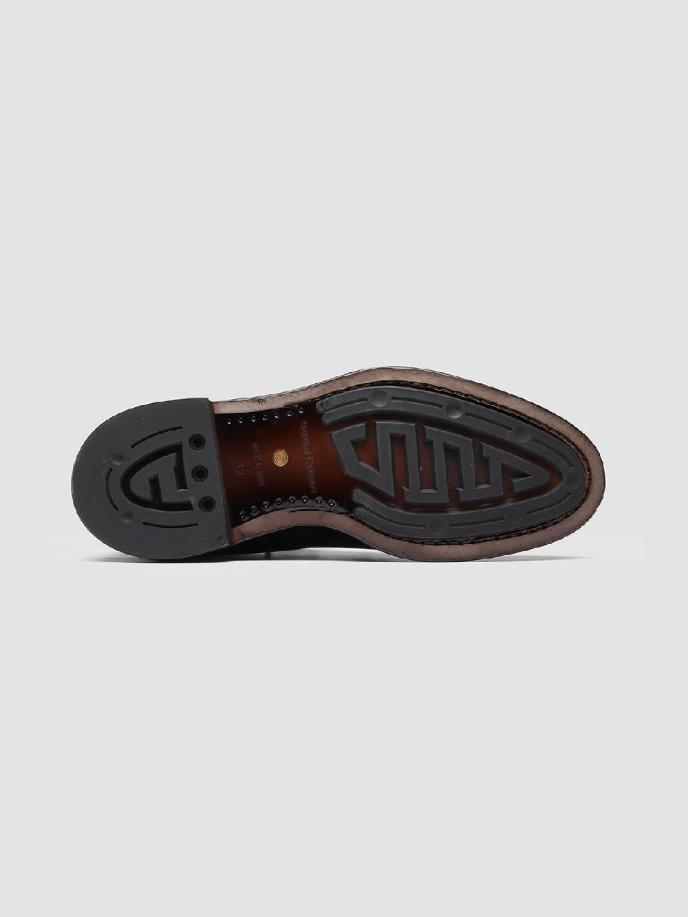 Officine Creative TEMPLE 006 Stivaletti in Pelle Marrone Enormi sconti