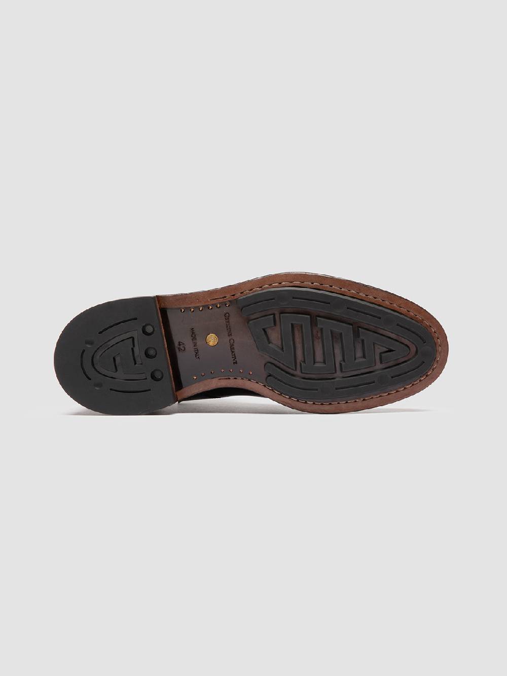 Officine Creative TEMPLE 006 Stivali Stringati in Pelle Marrone 50% di sconto con spedizione gratuita