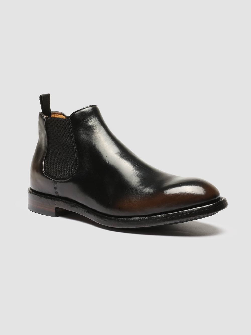 Officine Creative TEMPLE 008 Stivaletti Chelsea in Pelle Marrone Trasporto libero internazionale