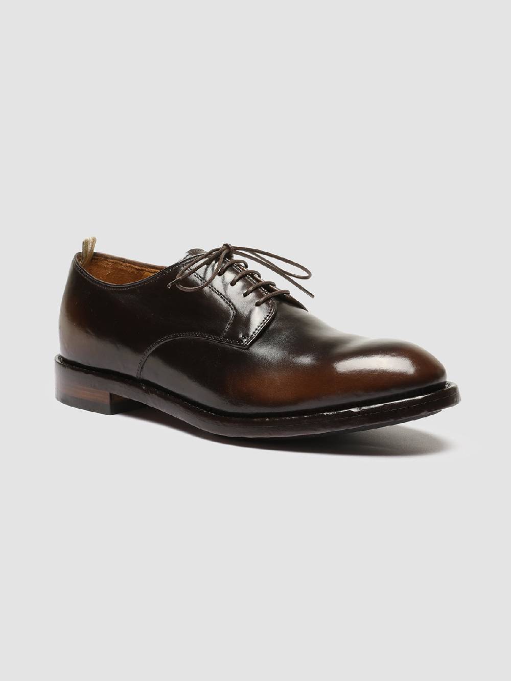 Officine Creative TEMPLE 018 Scarpe Derby in Pelle Marrone Esporta salva