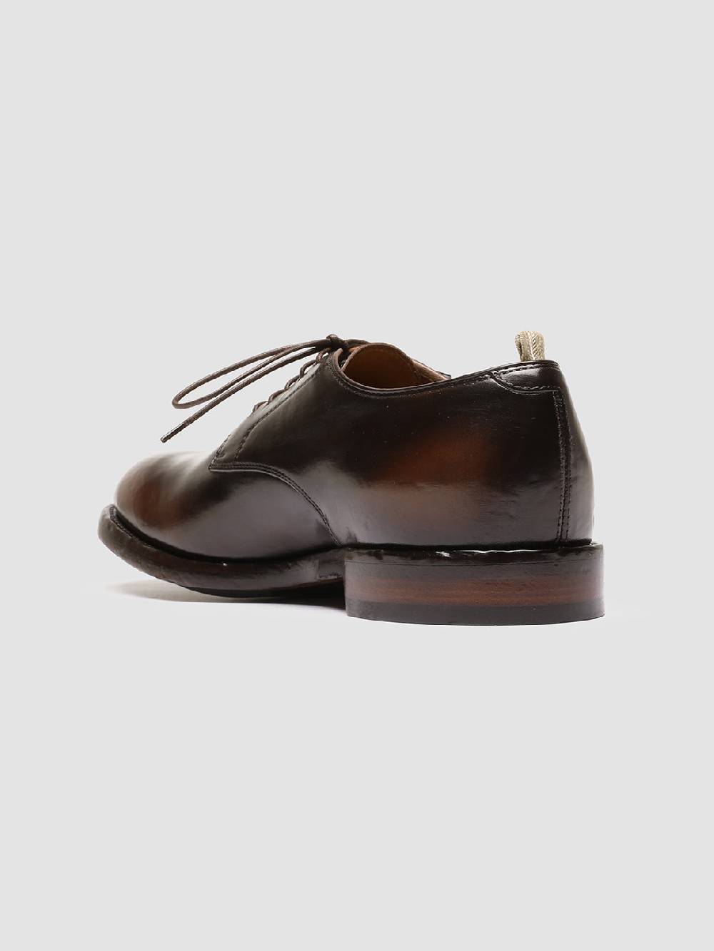 Officine Creative TEMPLE 018 Scarpe Derby in Pelle Marrone Esporta salva
