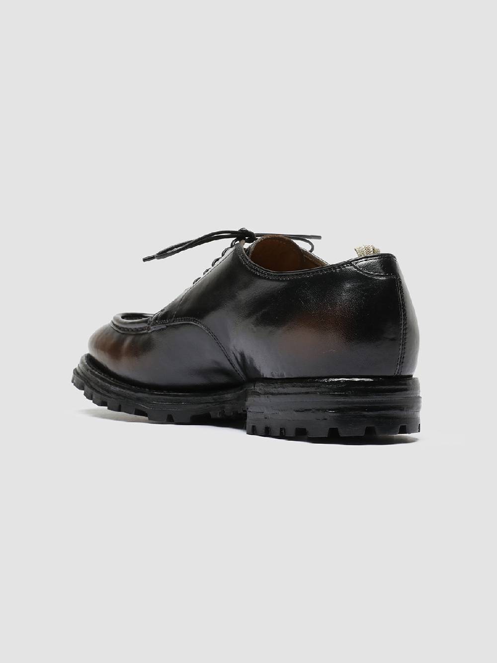 Officine Creative VAIL 009 Dark Brown Leather Derby Shoes Duty-free