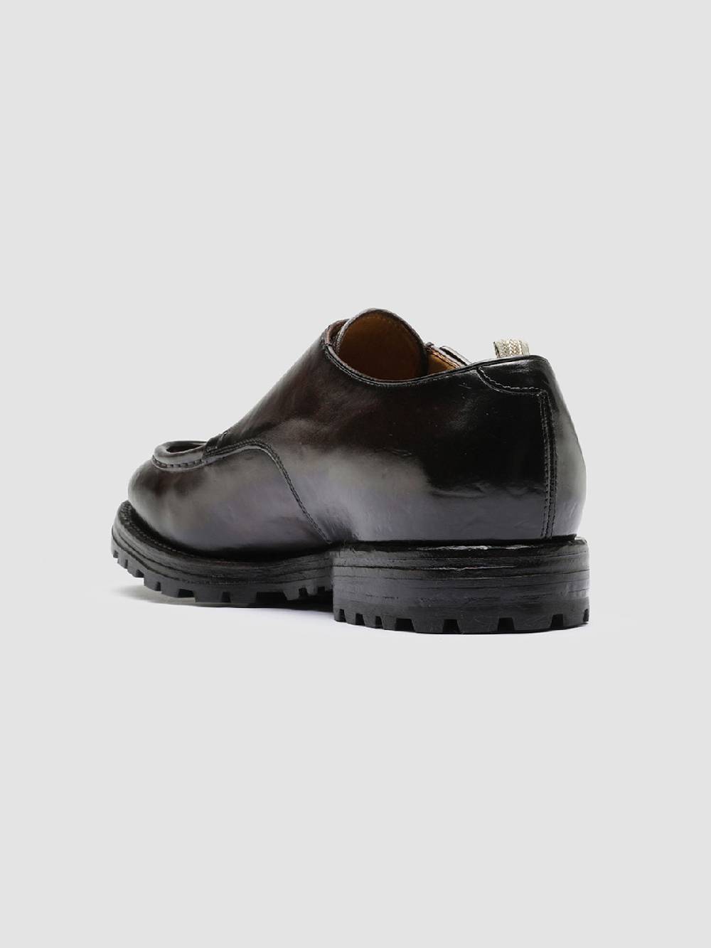 Officine Creative VAIL 012 Dark Brown Leather Monkstrap Shoes Sconti questo mese