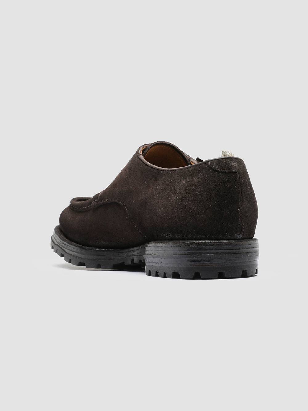 Officine Creative VAIL 012 Dark Brown Suede Monk Shoes 2025