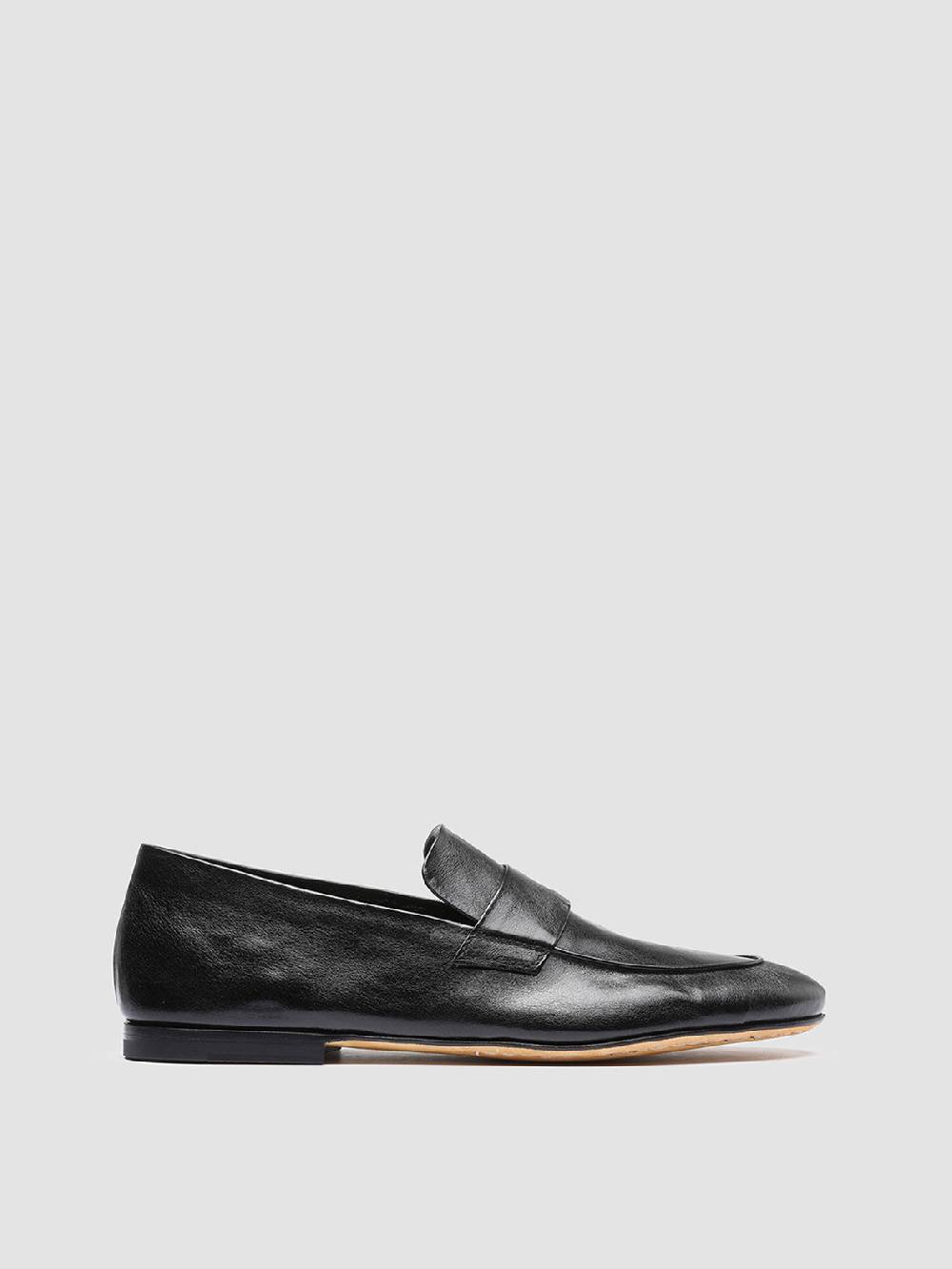 Officine Creative AIRTO 001 Mocassini Penny Loafer in Pelle Nera