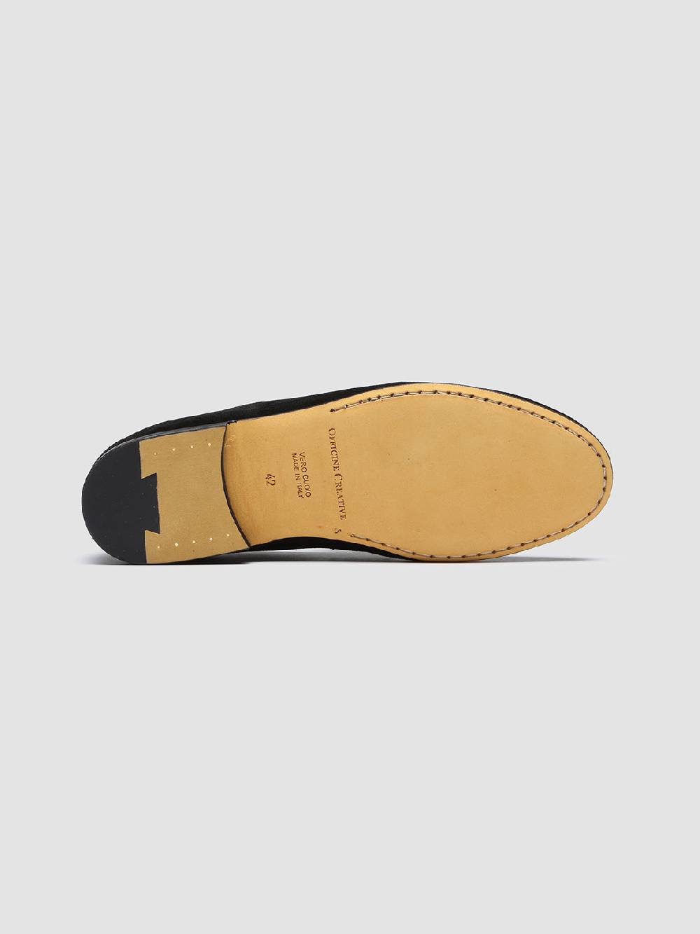 Officine Creative AIRTO 001 Mocassini Penny Loafer in Pelle Nera Nuovo