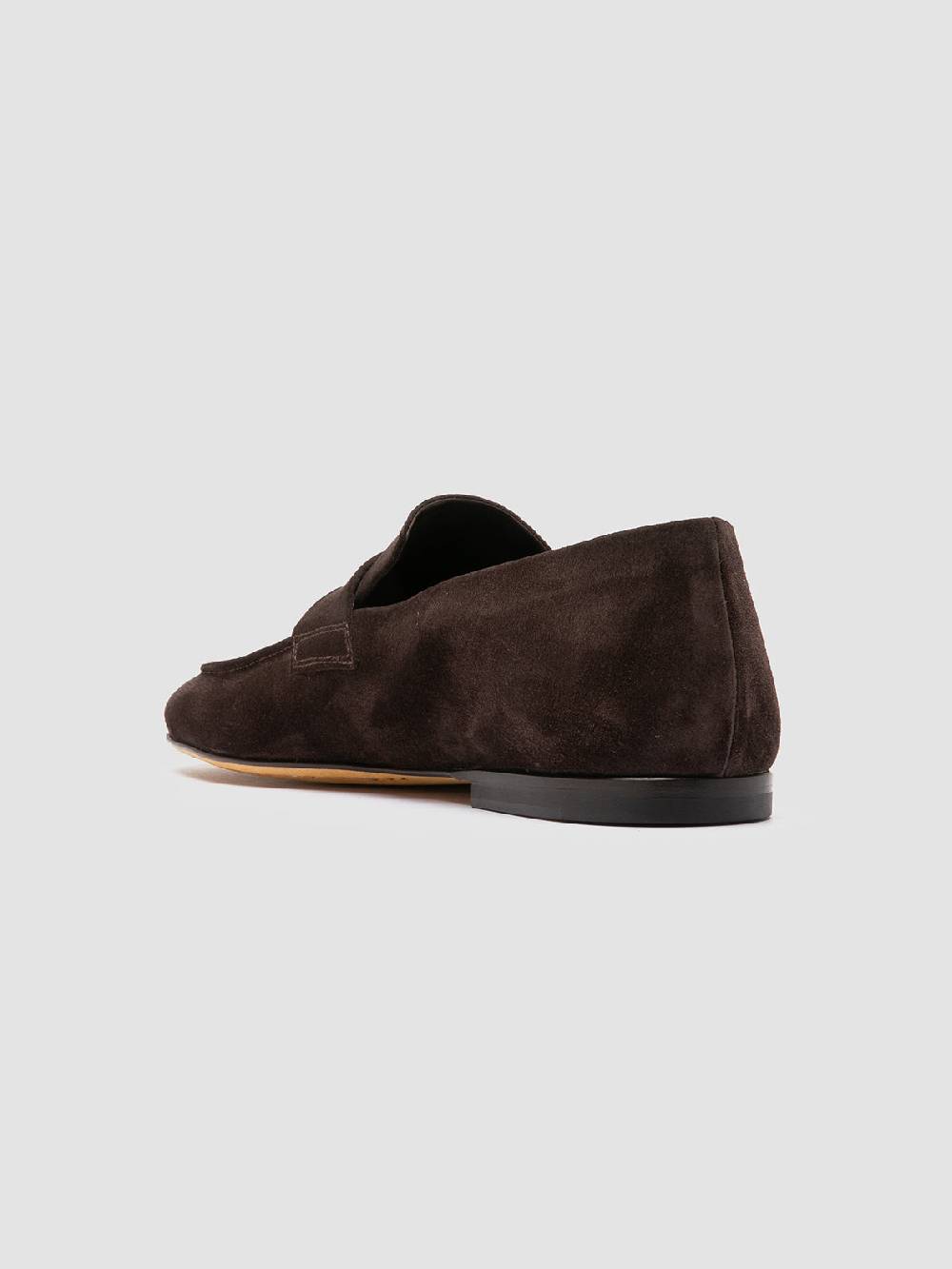 Officine Creative AIRTO 001 Mocassini in Pelle Scamosciata Marrone Vendita