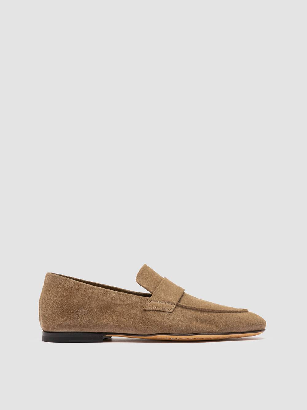 Officine Creative AIRTO 001 Mocassini in Pelle Scamosciata Marrone