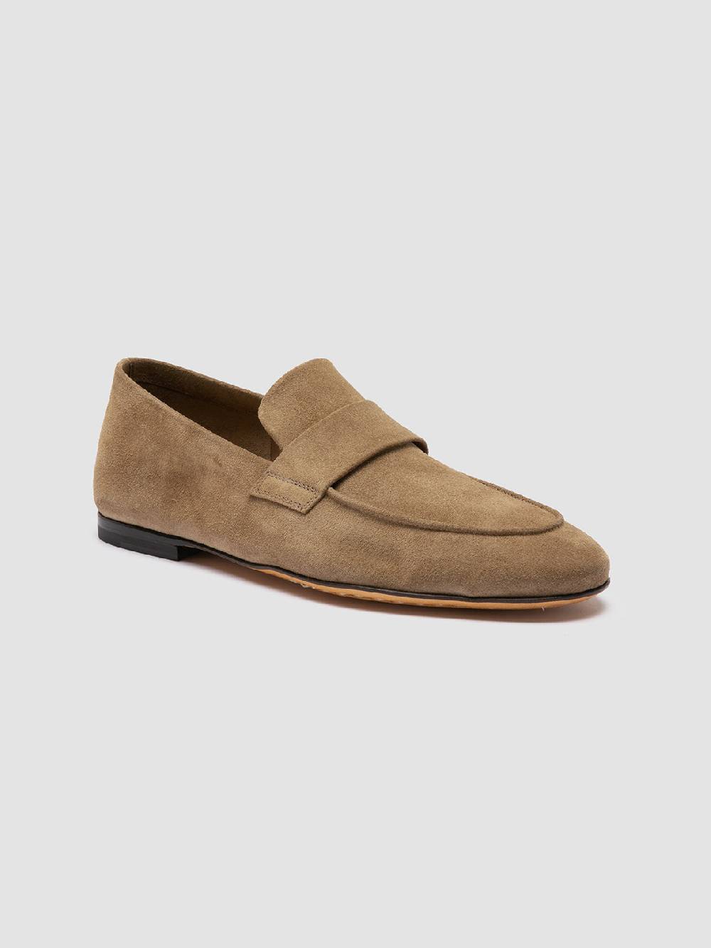 Officine Creative AIRTO 001 Mocassini in Pelle Scamosciata Marrone Promozione