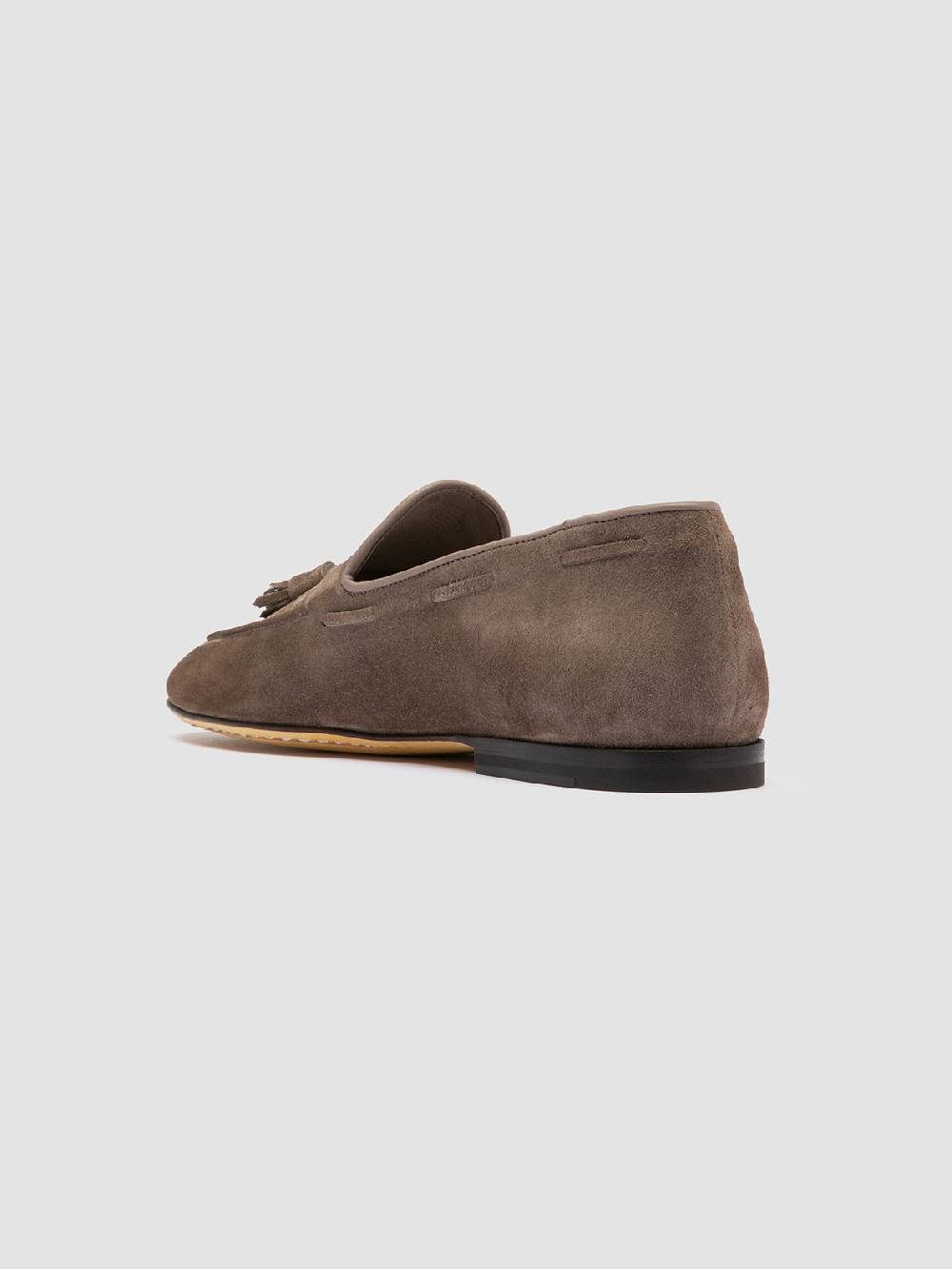 Officine Creative AIRTO 013 Mocassini con Nappine in Pelle Scamosciata Tortora Spedizione Gratuita