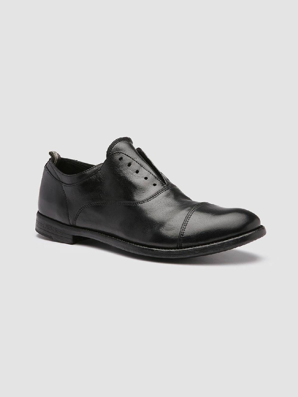 Officine Creative ARC 501 Oxford in Pelle Nera Pezzi Unici