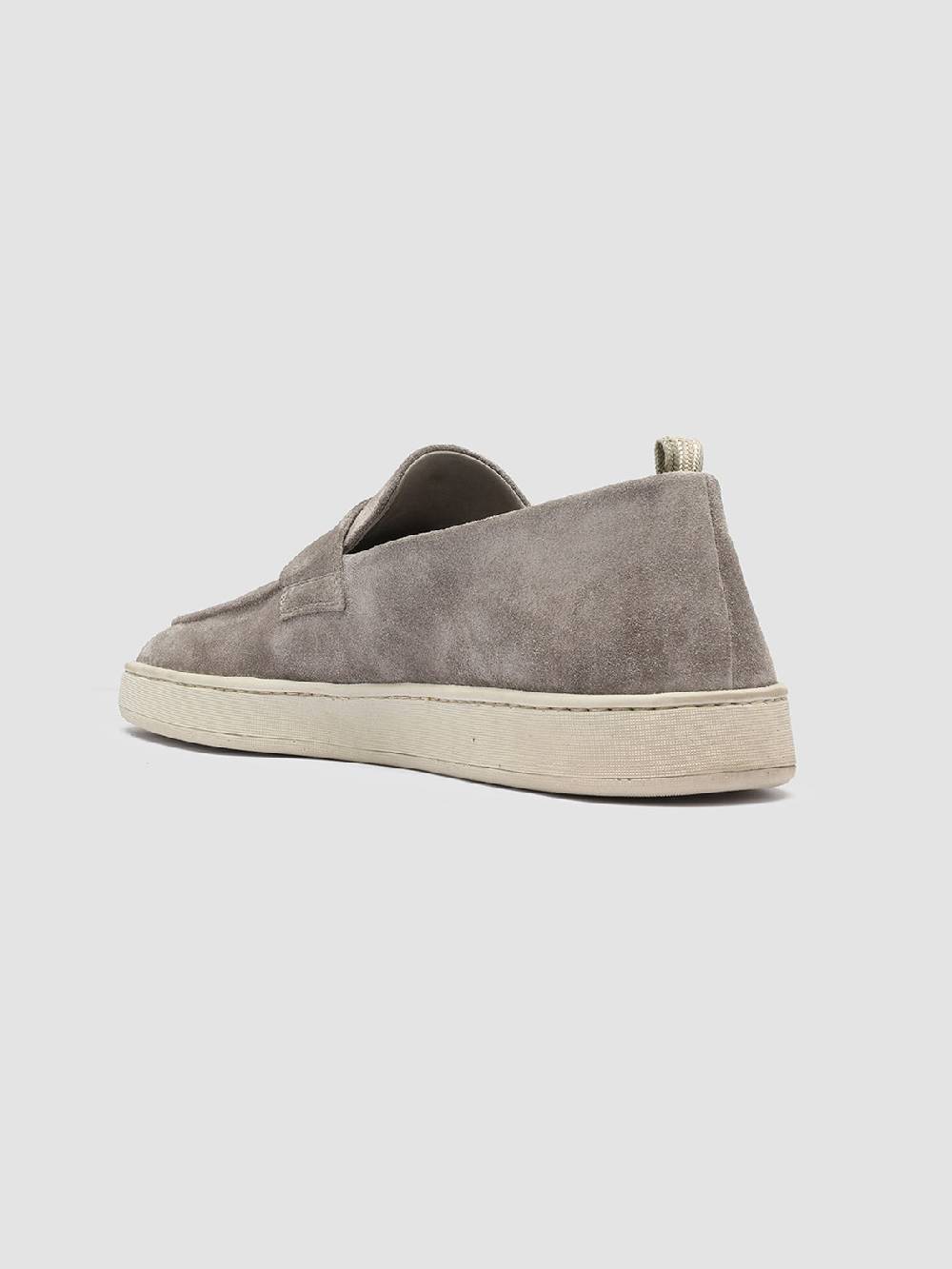 Officine Creative HERBIE 001 Mocassini Penny Loafer in Pelle Scamosciata Tortora Soddisfazione Garantita