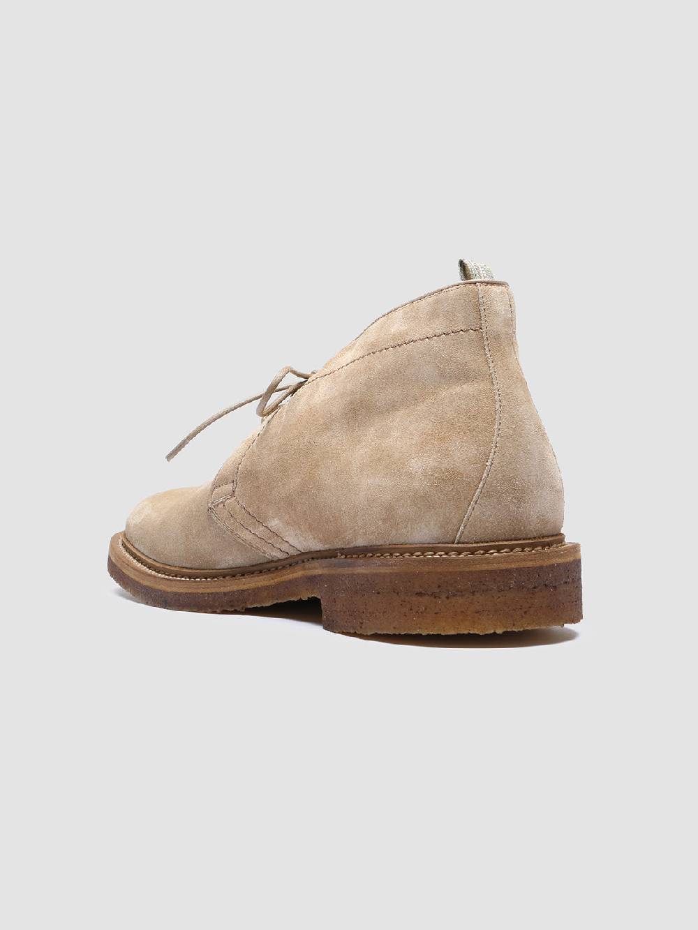 Officine Creative HOPKINS CREPE 114 Stivali Chukka in Pelle Scamosciata Tortora Acquista Ora