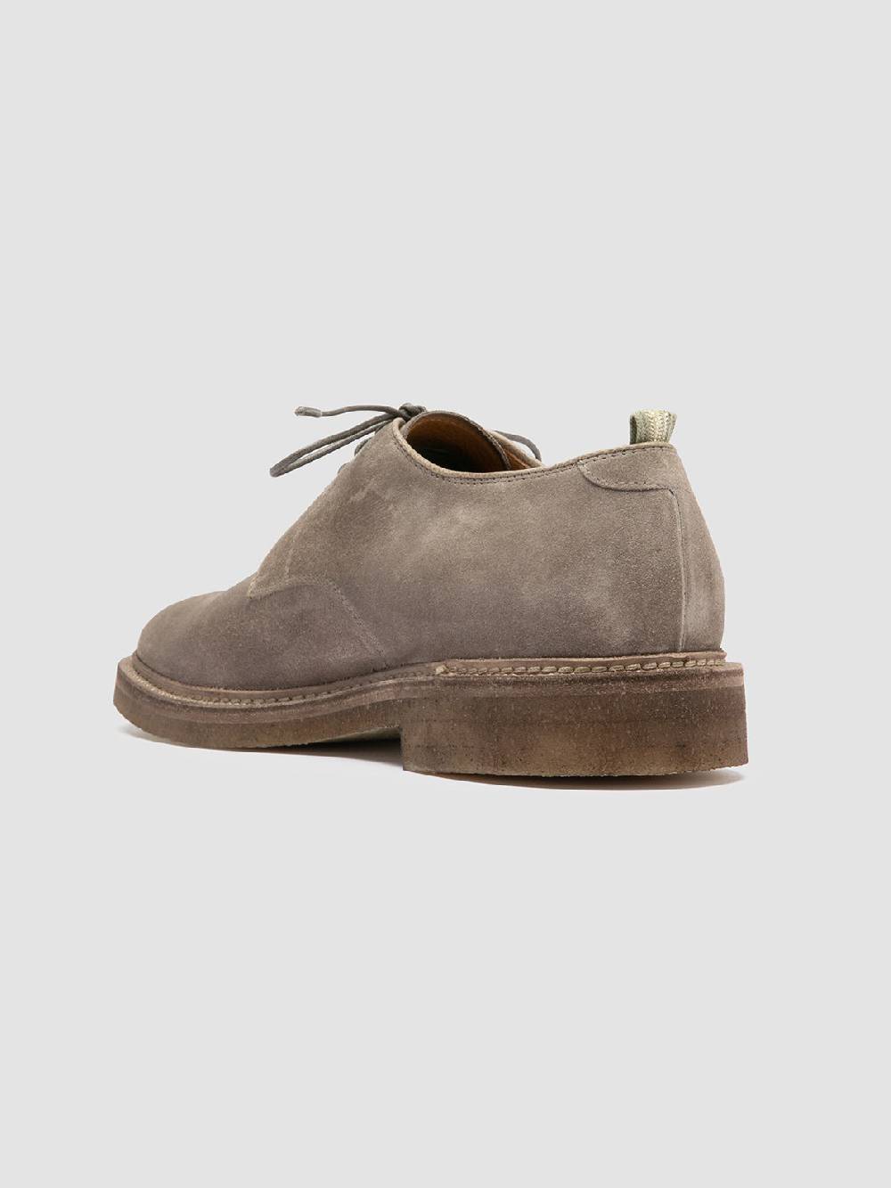 Officine Creative HOPKINS CREPE 115 Scarpe Derby in Pelle Scamosciata Tortora Consegna Veloce