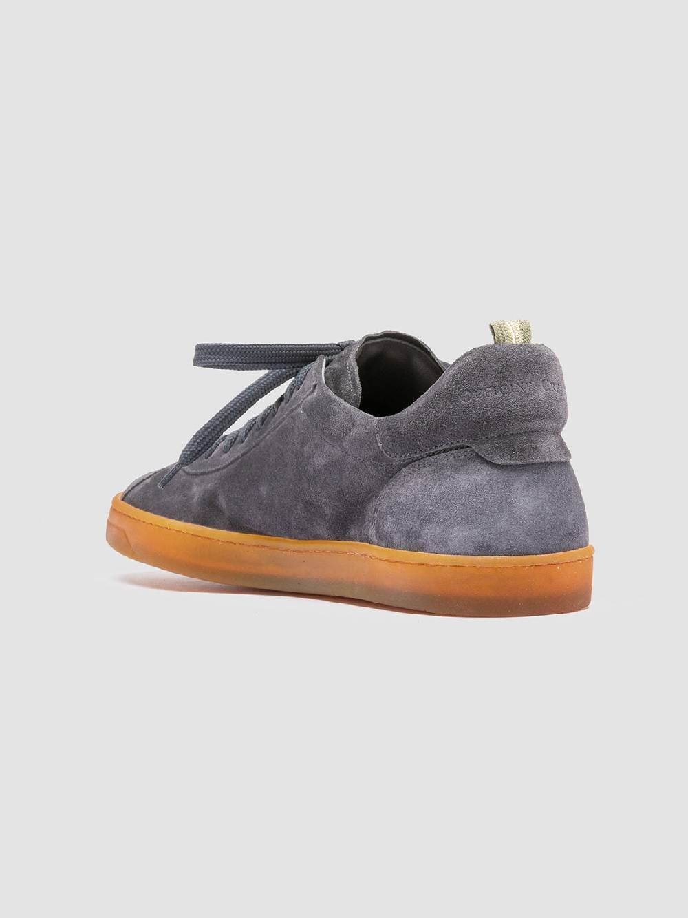 Officine Creative KARMA 015 Sneakers Basse in Pelle Scamosciata Grigia Shopping Online