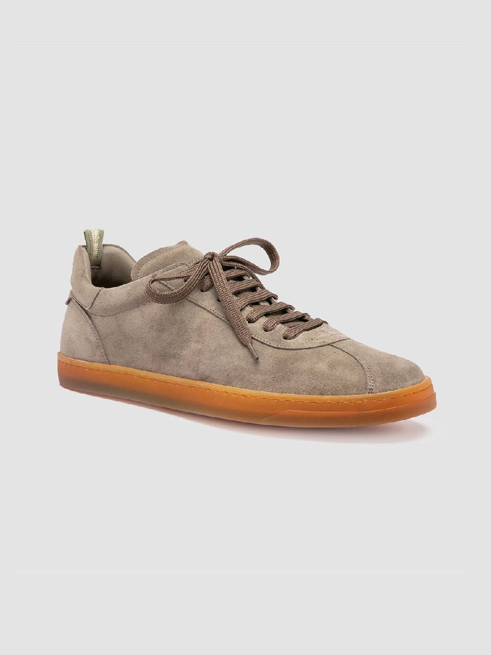 Officine Creative KARMA 015 Sneakers Basse in Pelle Scamosciata Tortora Affare Del Giorno