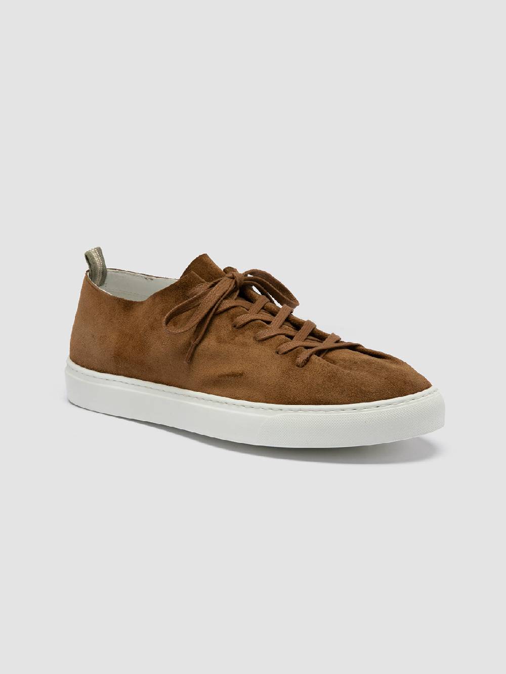 Officine Creative LEGGERA 001 Sneakers Basse in Pelle Scamosciata Marrone Prezzo Ridotto