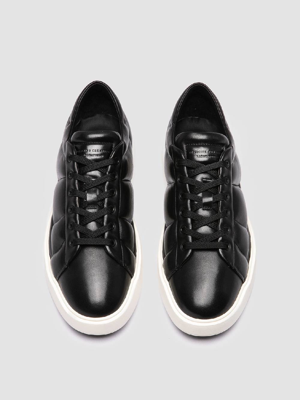 Officine Creative LEISURE 001 Sneaker Basse in Pelle Nera Novità